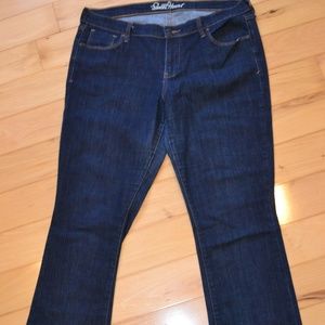 sweetheart bootcut jeans old navy 14L 14 long dark